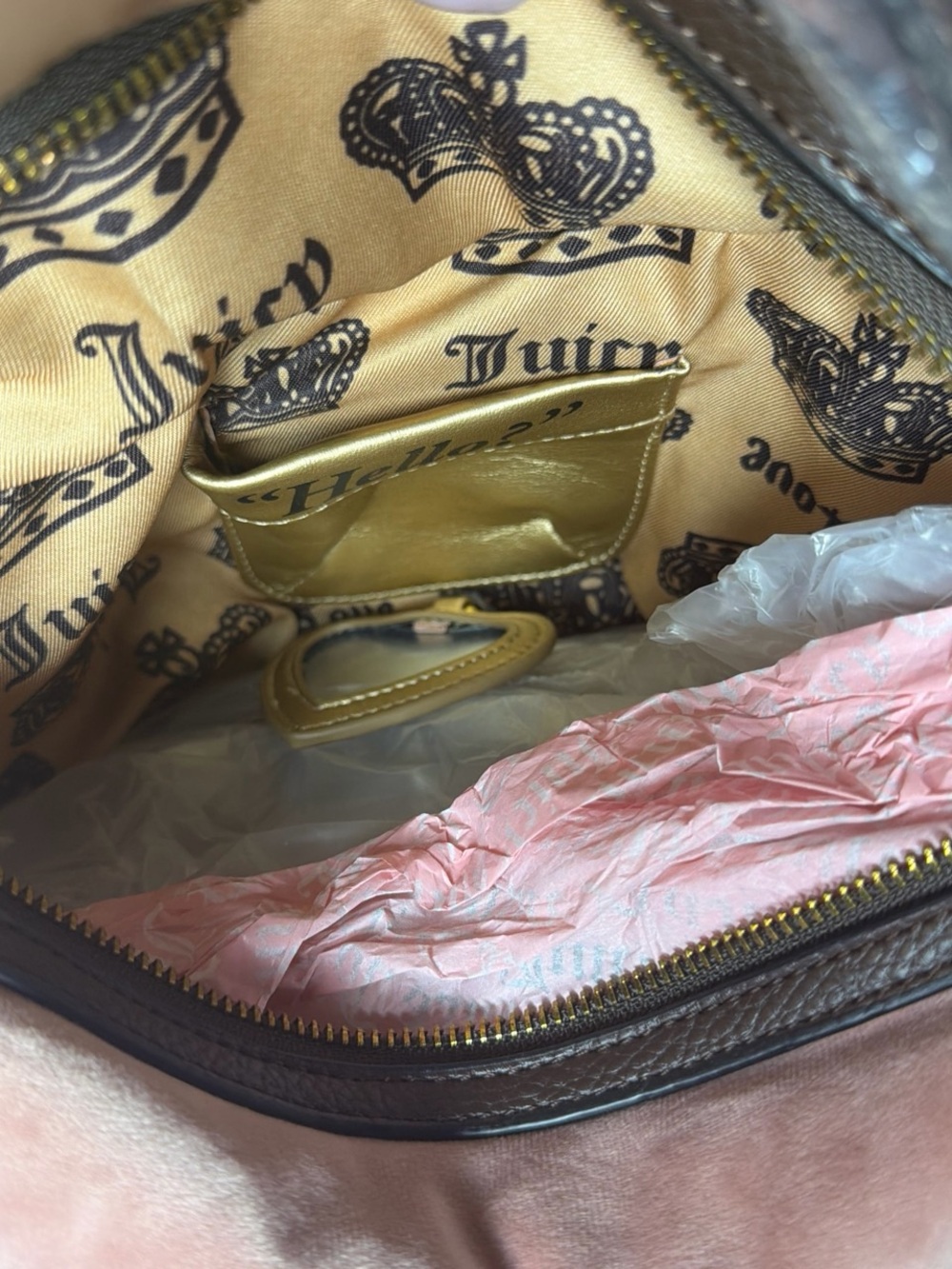 Juicy Couture Dusty Pink Hobo Daydreamer Shoulder Bag - Picture 7 of 7